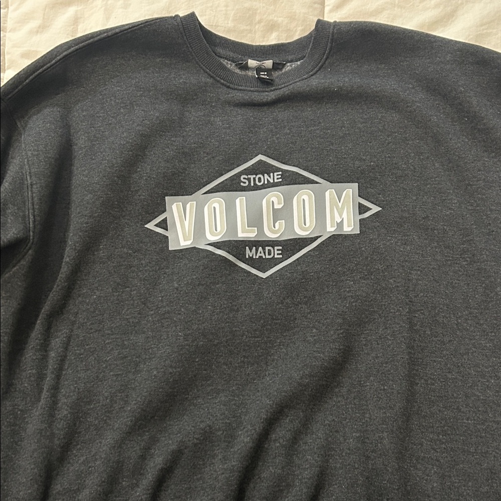 Volcom Men's Charcoal Crewneck Sweater